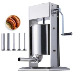 VEVOR Manual Sausage Stuffer, 10 L / 22 LBS Vertical Sausage Machine, Dual-Speed Meat Stuffer, Made Of Food-Grade 304 Stainless Steel, Silver 15 VEVOR Manual Sausage Stuffer, 10 L / 22 LBS Vertical Sausage Machine, Dual-Speed Meat Stuffer, Made Of Food-Grade 304 Stainless Steel, Silver -Kitchen Appliances GUEST c918a207 cd44 40e7 a3ed d8aa9609fb61