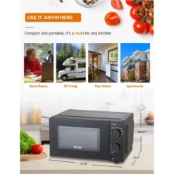 COMMERCIAL CHEF Countertop Microwave Oven 0.6 Cu. Ft. 600W -Kitchen Appliances GUEST ca03ee4e 46a8 4726 b082 ab62bc8b7b51