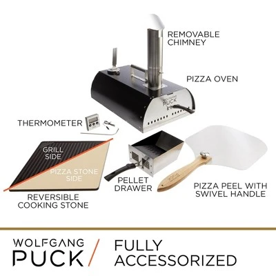Wolfgang Puck Outdoor Pizza Oven, Durable Stainless Steel, Portable Pizza Oven, Compact Storage, Pellet Pizza Oven 5 Wolfgang Puck Outdoor Pizza Oven, Durable Stainless Steel, Portable Pizza Oven, Compact Storage, Pellet Pizza Oven - Image 5