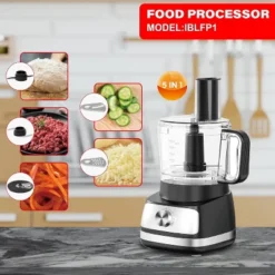 EMB IronBlade Series 5-in-1 Food Processor, 1.5L Bowl, 4-Speed Control, Multi-Functional For Slicing, Shredding, Chopping, Kneading -Kitchen Appliances GUEST cab314ac 0a48 4b15 8d7e 949f16f6eef4