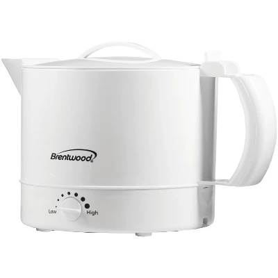 Brentwood 32-Ounce Electric Kettle Hot Pot In White 1 Brentwood 32-Ounce Electric Kettle Hot Pot In White