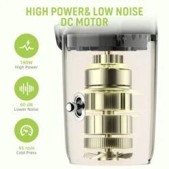 SUGIFT Cold Press Juicer – Compact Masticating Juicer Machine With Quiet 180W Motor, Wide Feed Chute, Easy To Clean 12 SUGIFT Cold Press Juicer – Compact Masticating Juicer Machine With Quiet 180W Motor, Wide Feed Chute, Easy To Clean -Kitchen Appliances GUEST cd050509 e3cb 428f a024 db4d9b28a796