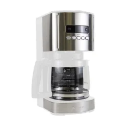 Kenmore 12 Cup Aroma Control Programmable Coffee Maker - White/Stainless: Drip Coffee Pot, Automatic Shut-Off, Dishwasher-Safe -Kitchen Appliances GUEST cd0fd22d 516f 4523 9416 f5155fdd2b6f