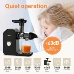 WHALL Slow Masticating Juicer, Cold Press Juicer, Slow Juicer For Home Use. -Kitchen Appliances GUEST cd34879b c117 495c 8e2e 7b35e8a189da