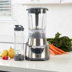 Kenmore Elite 1.3 HP 64 Oz Blender With Single-Serve Blending Cup: Stainless Steel, 5 Speeds, Pulse, Dishwasher-Safe -Kitchen Appliances GUEST cd3f9ba1 31d3 4179 9a90 91c4769be826