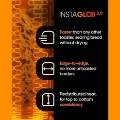 Revolution InstaGLO R90 Smart Digital Touchscreen Toaster Matte Black -Kitchen Appliances GUEST cd9924b1 ec9a 467a 9791 116a855b244a