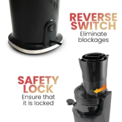 Elite Cuisine Big Mouth Whole Fruit Cold Press Slow Juicer - Black -Kitchen Appliances GUEST cdd07f3e ca9f 4ac1 9373 bb36b21c1e83