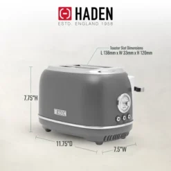 Haden Chelsea Stainless Steel 2 Slice Toaster, Extra Wide Slots -Kitchen Appliances GUEST cdfa08e3 c8fd 490e ba67 dddc81b2e142