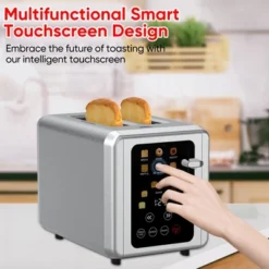 WHALL Toaster 2 Slice, Touch Screen Toasters, Smart Bread Toaster, Stainless Steel Small Toaster, Wide Slots Toaster With Bagel, Home And Kitchen -Kitchen Appliances GUEST cef842e1 6354 434e a9c8 81c27f67c798