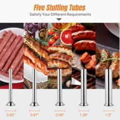 ROVSUN 15LBS/7L Manual Sausage Stuffer With Two Speed & 5 Stuffing Tubes For Commercial And Home -Kitchen Appliances GUEST cf3109d2 2885 473e 8341 4566644597b7