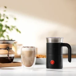 Bodum Milk Frother With Handle Black: Electric Coffee & Milk Steamer, 500W, Stainless Steel, Hand Wash, 10oz Capacity -Kitchen Appliances GUEST cfb3844e 9b2e 4da8 9b40 c808dc838bfe