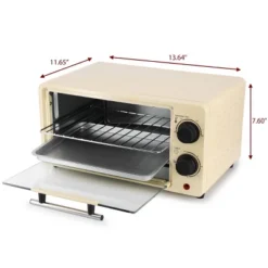 MegaChef 9L Electric Counter Top Toaster Oven In Cream -Kitchen Appliances GUEST d02ba21c 7d3e 4725 8686 2487db62d1fa