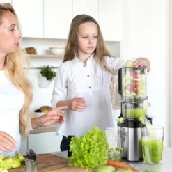 Masticating Juicer, 5.2-inch Feed Chute For Whole Fruits &Vegetables, Non-Clogging Slow Cold Press Juicer With Triple Strainers, Powerful 200W Motor 17 Masticating Juicer, 5.2-inch Feed Chute For Whole Fruits &Vegetables, Non-Clogging Slow Cold Press Juicer With Triple Strainers, Powerful 200W Motor -Kitchen Appliances GUEST d16446d0 66d6 4b5b bc22 5bcec12f62fd