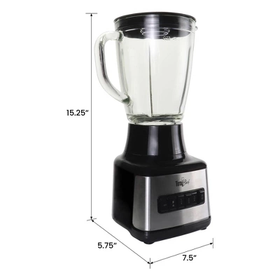 Total Chef 6-Speed Countertop Blender With Glass Jar 6-Cup 500W 6 Total Chef 6-Speed Countertop Blender With Glass Jar 6-Cup 500W - Image 6
