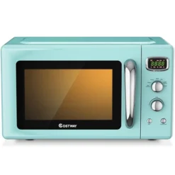 Costway 0.9Cu.ft. Retro Countertop Compact Microwave Oven 900W 8 Cooking Settings BlackGreenWhite -Kitchen Appliances GUEST d28fd2b4 82ab 45d3 931b cddb652b8976