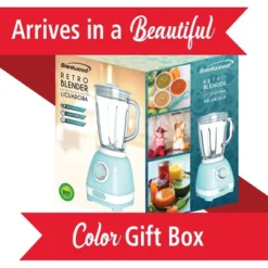 Brentwood JB-330BL 2 Speed Retro Blender In Blue With 50 Ounce Plastic Jar -Kitchen Appliances GUEST d2afb995 e4d7 48fc 9124 d44fdba34d86