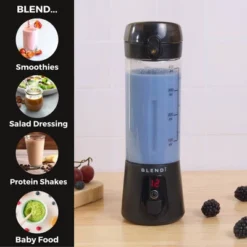 BLENDi Lite Blender, 17oz Capacity, 70W, Stainless Steel & Plastic, Hand Wash, 1 Speed -Kitchen Appliances GUEST d3c1dce4 34c4 4b41 be1c a4033e537c2c
