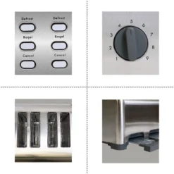 Kenmore 4 Slice Wide Slot Toaster - Stainless Steel: Koolatron, Automatic Shut-Off, 1400W, Bagel & Toasters, 2-Year Warranty 15 Kenmore 4 Slice Wide Slot Toaster - Stainless Steel: Koolatron, Automatic Shut-Off, 1400W, Bagel & Toasters, 2-Year Warranty -Kitchen Appliances GUEST d42f87a4 b8f5 41cb afb8 22f12853d42d