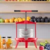 VEVOR 2.38 Gal/9L Fruit Wine Press, Stainless Steel Basket With Cross-beam And Triangular Structure, Manual Juice Maker, Red