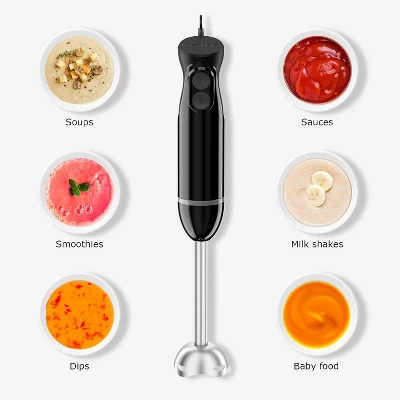 Bonsenkitchen Hand Blender, 2-Speed Immersion Blender With Stainless Steel Blades For Soup, Smoothies, Puree, Baby Food, Portable Stick Mixer 2 Bonsenkitchen Hand Blender, 2-Speed Immersion Blender With Stainless Steel Blades For Soup, Smoothies, Puree, Baby Food, Portable Stick Mixer - Image 2