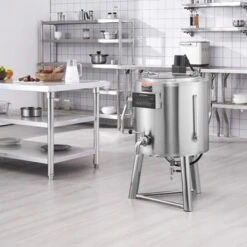 VEVOR Milk Pasteurizer 50L, Commercial Milk Pasteurization Machine, Food Grade 304 Stainless Steel, Professional Pasteurization, Silver