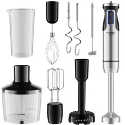 Mueller Immersion Blender Handheld - 8 Speed Stainless Steel Electric Hand Blender, 3 In 1 Emulsion Blender Handheld With Turbo Mode -Kitchen Appliances GUEST d861b41a 9f04 4669 97fe 9c845fb3a23e