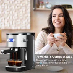 Kismile 20 Bar Espresso Machine Semi-Automatic, Professional Coffee Maker With Milk Frother Steam Wand & 45OZ Removable Water Tank -Kitchen Appliances GUEST d87c8ec7 2df2 48d6 a4e1 8a96cc37132b