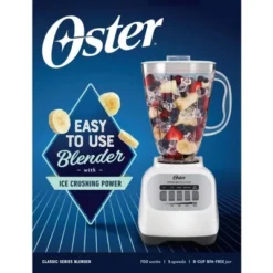 Oster® Oster Classic Series 5-Speed Blender With Plastic Jar - White, 6 Cup