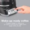 Proctor-Silex 12 Cup Programmable Coffee Maker - 43672PS: Drip, Electric, Dishwasher-Safe, 900W, Black, Basket Filter