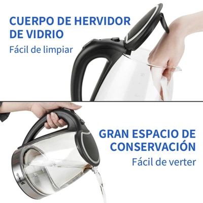 Winado 1.8L 1200-Watt Electric Kettle With Blue LED Light 2 Winado 1.8L 1200-Watt Electric Kettle With Blue LED Light - Image 2