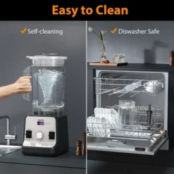 Aeitto 1500W Blender, 68oz Professional Countertop Blender For Kitchen, Large Capacity, Ice Crushing & Frozen Drinks, Silver -Kitchen Appliances GUEST d97e3e30 4843 40f6 94d8 01673ef8288e