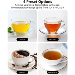 CROWNFUL Smart Electric Gooseneck Kettle With 4 Variable Presets, ±1℉ Temperature Control -Kitchen Appliances GUEST d9a4d4f6 8b0c 4f8c a768 d6fecc08e81d