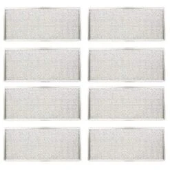 Nispira Replacement Microwave Range Hood Grease Filter Compatible With Whirlpool W10208631A, 12-7/8" X 5-3/4" X 1/16". 8 Filters
