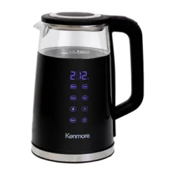 Kenmore Glass Electric Kettle 1.7L Digital Temperature Control Black: Cordless Water Kettle, Anti-Scale Filter -Kitchen Appliances GUEST da7f742f ca78 4edc 9a8d b036a8762495