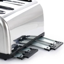 MegaChef 4 Slice Wide Slot Toaster With Variable Browning In Silver -Kitchen Appliances GUEST dc255d2a 1041 4568 8006 2a94ce629a16