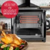 Ronco Modern Rotisserie Oven, Large Capacity 240oz Countertop Oven, Multi-Purpose Basket For Versatile Cooking, Easy-to-Use Controls