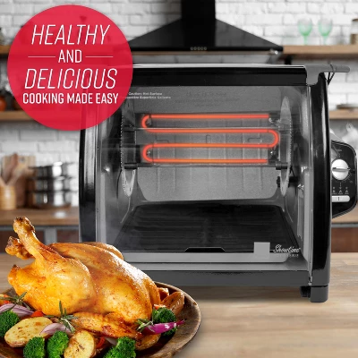 Ronco Modern Rotisserie Oven, Large Capacity 240oz Countertop Oven, Multi-Purpose Basket For Versatile Cooking, Easy-to-Use Controls 1 Ronco Modern Rotisserie Oven, Large Capacity 240oz Countertop Oven, Multi-Purpose Basket For Versatile Cooking, Easy-to-Use Controls