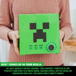 Ukonic Minecraft Green Creeper 2-Slice Toaster With Imprint Feature -Kitchen Appliances GUEST dcb332c8 e47e 4d32 82dc d3e587678e4b