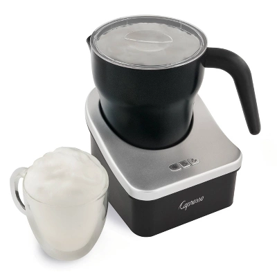Capresso Automatic Milk Frother Froth PRO - Black/Silver 202.04: Electric Milk Steamer & Foamer, 600W, 1 Cup Capacity 3 Capresso Automatic Milk Frother Froth PRO - Black/Silver 202.04: Electric Milk Steamer & Foamer, 600W, 1 Cup Capacity - Image 3
