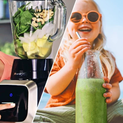 Power XL Smart Pro Blender - Black: High Power Glass Jar Blender, 1800W, 6-Blade, 3 Speeds, Dishwasher-Safe Parts 7 Power XL Smart Pro Blender - Black: High Power Glass Jar Blender, 1800W, 6-Blade, 3 Speeds, Dishwasher-Safe Parts - Image 7