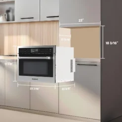 GASLAND 24" 1.6 Cu. Ft. 1000W Built-in Microwaves, Drawer, BMD1602S -Kitchen Appliances GUEST df79ffc8 e50d 4c9d a235 7eeb03988026