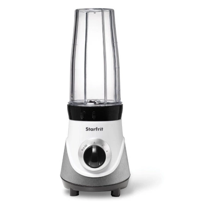 Starfrit 2-Speed Personal Blender - White: Portable Smoothie & Bullet Blender, 300W, 2 Cups, Dishwasher-Safe 4 Starfrit 2-Speed Personal Blender - White: Portable Smoothie & Bullet Blender, 300W, 2 Cups, Dishwasher-Safe - Image 4