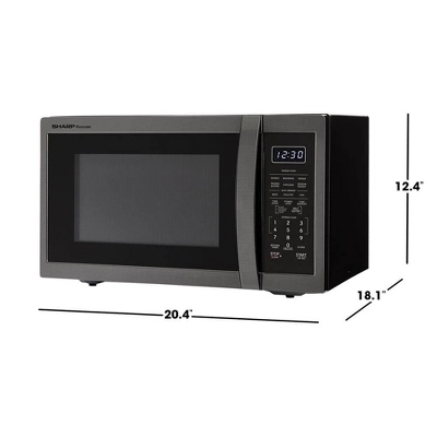 Sharp SMC1452CH 1.4 Cu. Ft. Black Stainless Countertop Microwave 5 Sharp SMC1452CH 1.4 Cu. Ft. Black Stainless Countertop Microwave - Image 5