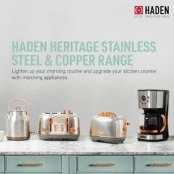 Haden Heritage 1.7 Liter Stainless Steel Electric Kettle Bundled With 12 Cup Drip Coffee Maker, Coffee Machine With Auto Shut-Off, Steel & Copper 10 Haden Heritage 1.7 Liter Stainless Steel Electric Kettle Bundled With 12 Cup Drip Coffee Maker, Coffee Machine With Auto Shut-Off, Steel & Copper -Kitchen Appliances GUEST e0f4b2e5 e716 4ca4 9bfc 26a0b8bfdbc9
