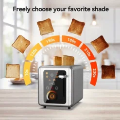 WHALL 2 Slice Toaster, Touchscreen Toasters 2 Slice Wide Slot, Stainless Steel Bread Toaster For Bagel & More, Smart Toaster Kitchen Deal 14 WHALL 2 Slice Toaster, Touchscreen Toasters 2 Slice Wide Slot, Stainless Steel Bread Toaster For Bagel & More, Smart Toaster Kitchen Deal -Kitchen Appliances GUEST e20aac00 2986 4e26 b380 deaacf06c648