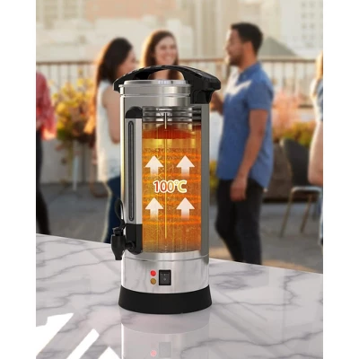 100-Cup Commercial Coffee Urn, Large Coffee Urn Perfect For Church, Meeting Rooms, Lounges, And Other Large Gatherings -16 L, Silver 5 100-Cup Commercial Coffee Urn, Large Coffee Urn Perfect For Church, Meeting Rooms, Lounges, And Other Large Gatherings -16 L, Silver - Image 5