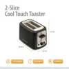 Toastmaster 2-Slice Cool Touch Toaster, Black