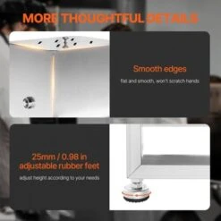 VEVOR Manual Meat Mixer, 60L Fixed Tank Meat Processing Equipment(Mixing Max 60LBS For Meat), Stainless Steel Meat Mixer, Silver -Kitchen Appliances GUEST e2c5f076 ac32 4e7a 80c7 80aab54c3734