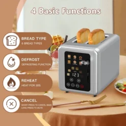 WHALL ULTRA 2 Slice Toaster, Touchscreen Toaster 2 Slice, Bagel Toaster, Extra Wide Slot Toaster -Kitchen Appliances GUEST e3041190 4d73 4b02 90e0 599d91bc3228