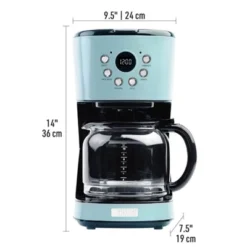 Haden Coffee Machine, 12 Cup Drip Coffee Maker Bundled With Heritage 1.7 Liter Stainless Steel Electric Kettle, Turquoise & Chrome 8 Haden Coffee Machine, 12 Cup Drip Coffee Maker Bundled With Heritage 1.7 Liter Stainless Steel Electric Kettle, Turquoise & Chrome -Kitchen Appliances GUEST e34d6e6b 3a10 4630 92eb 45790f5389dd